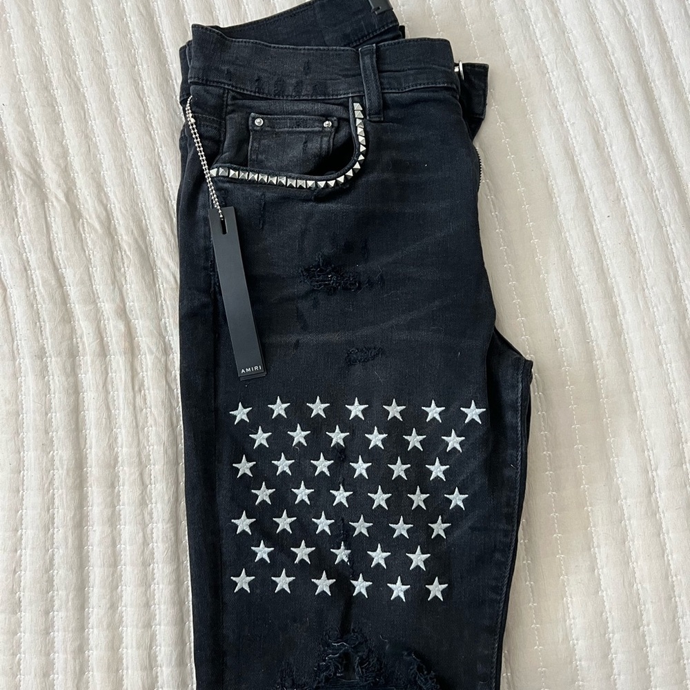 Amiri Patch Art black jeans size 32 waist
